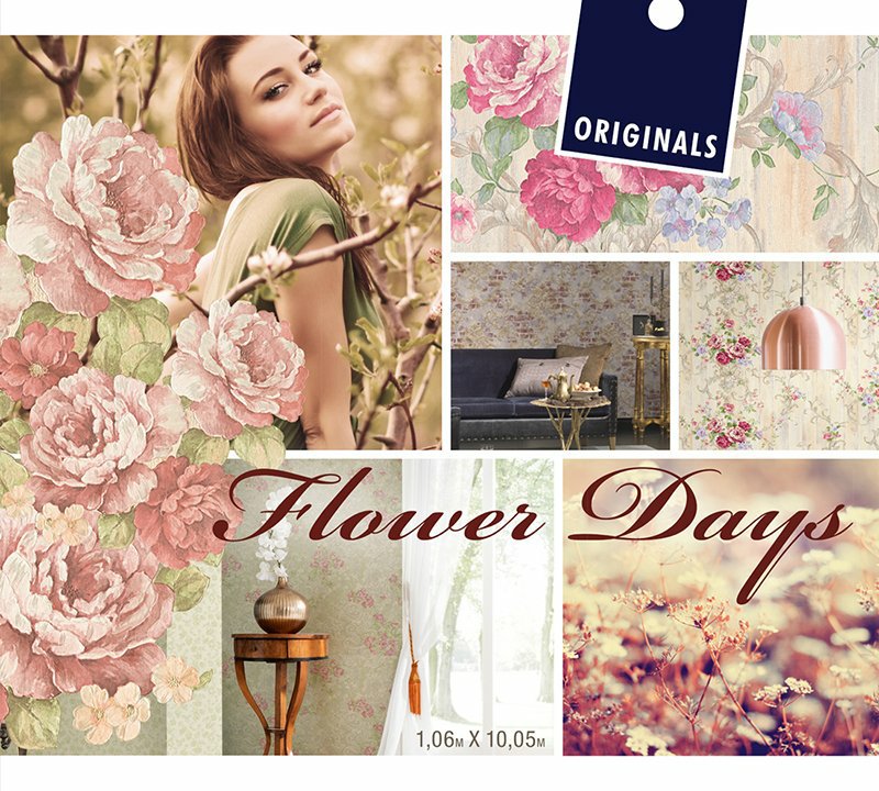 Romantické vliesové tapety na zeď z katalogu Flower Days