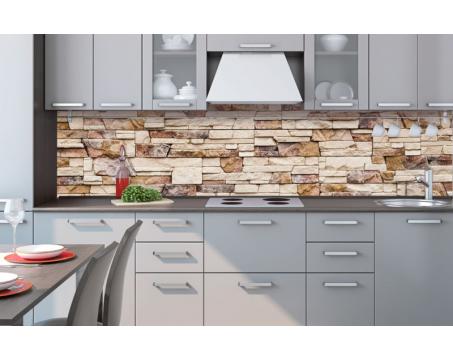 Fototapeta do kuchyně - Kamenná zeď 260 x 60 cm
