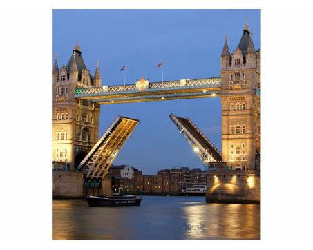 Vliesová fototapeta Tower Bridge v noci 225 x 250 cm