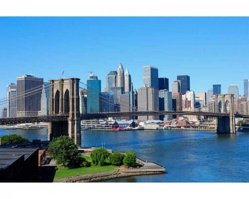 Samolepicí vliesová fototapeta Brooklyn Bridge 375 x 250 cm