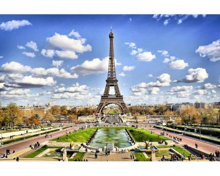 Samolepicí vliesová fototapeta Paříž 375 x 250 cm