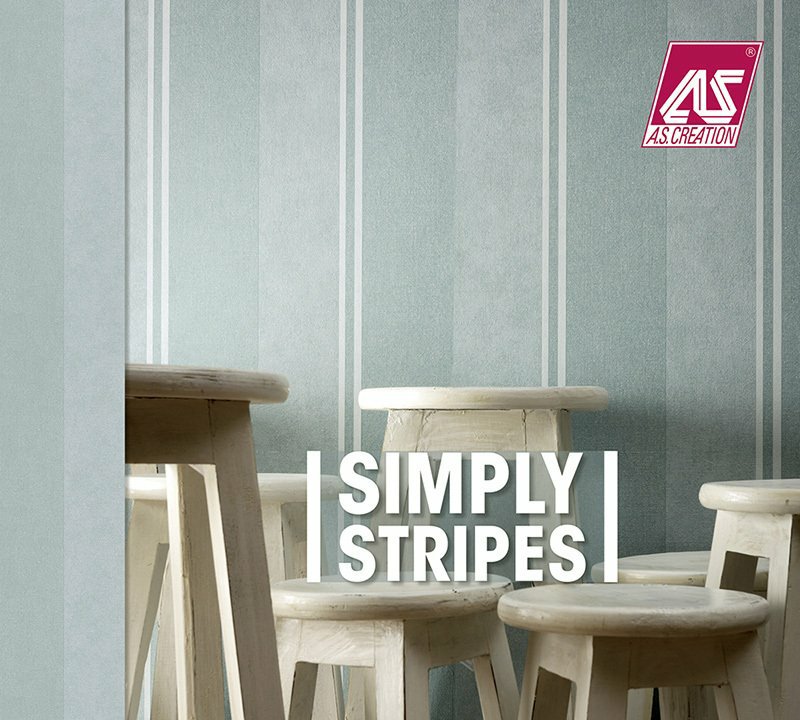 Pruhované tapety na zeď z katalogu Simply Stripes