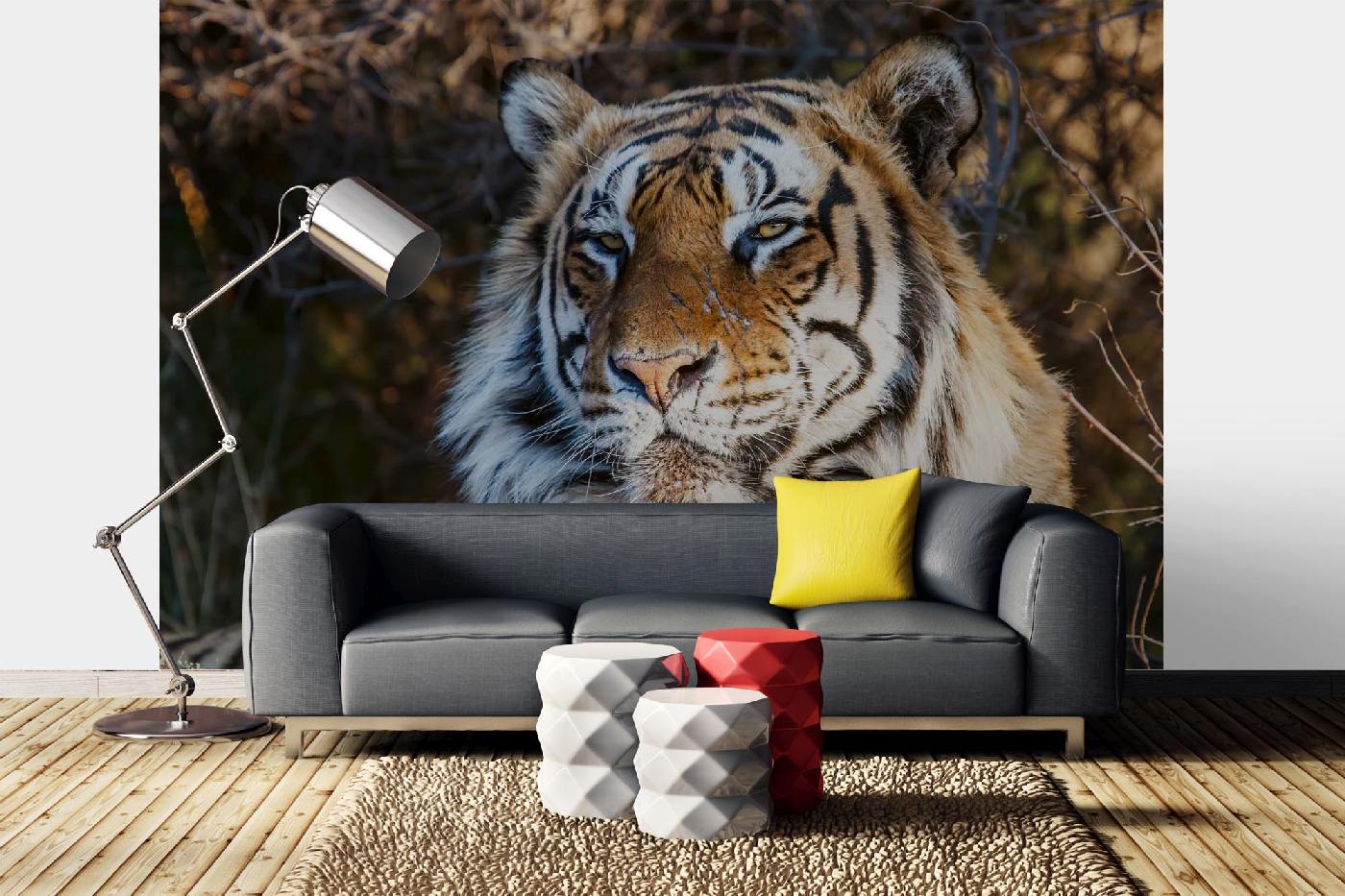Samolepicí vliesová fototapeta Majestátní tygr 375 x 250 cm