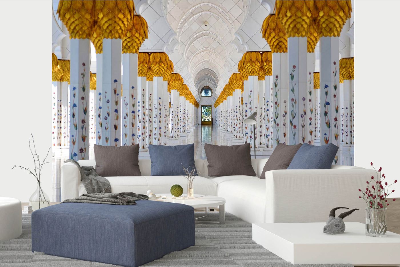 Samolepicí vliesová fototapeta Mešita v Abu Dhabi 375 x 250 cm