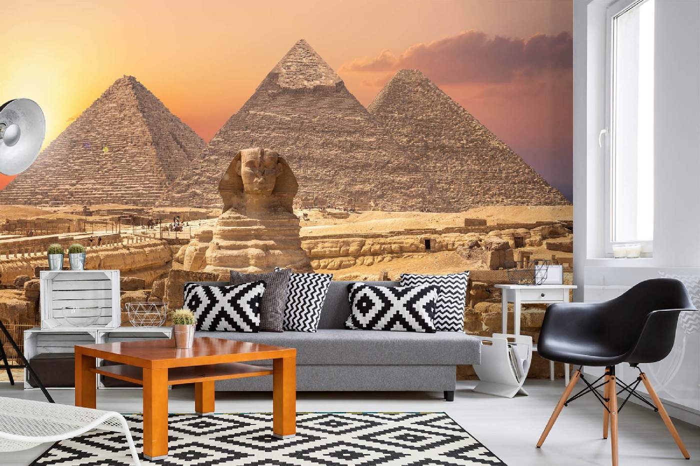 Samolepicí vliesová fototapeta Pyramidy v Gíze 375 x 250 cm
