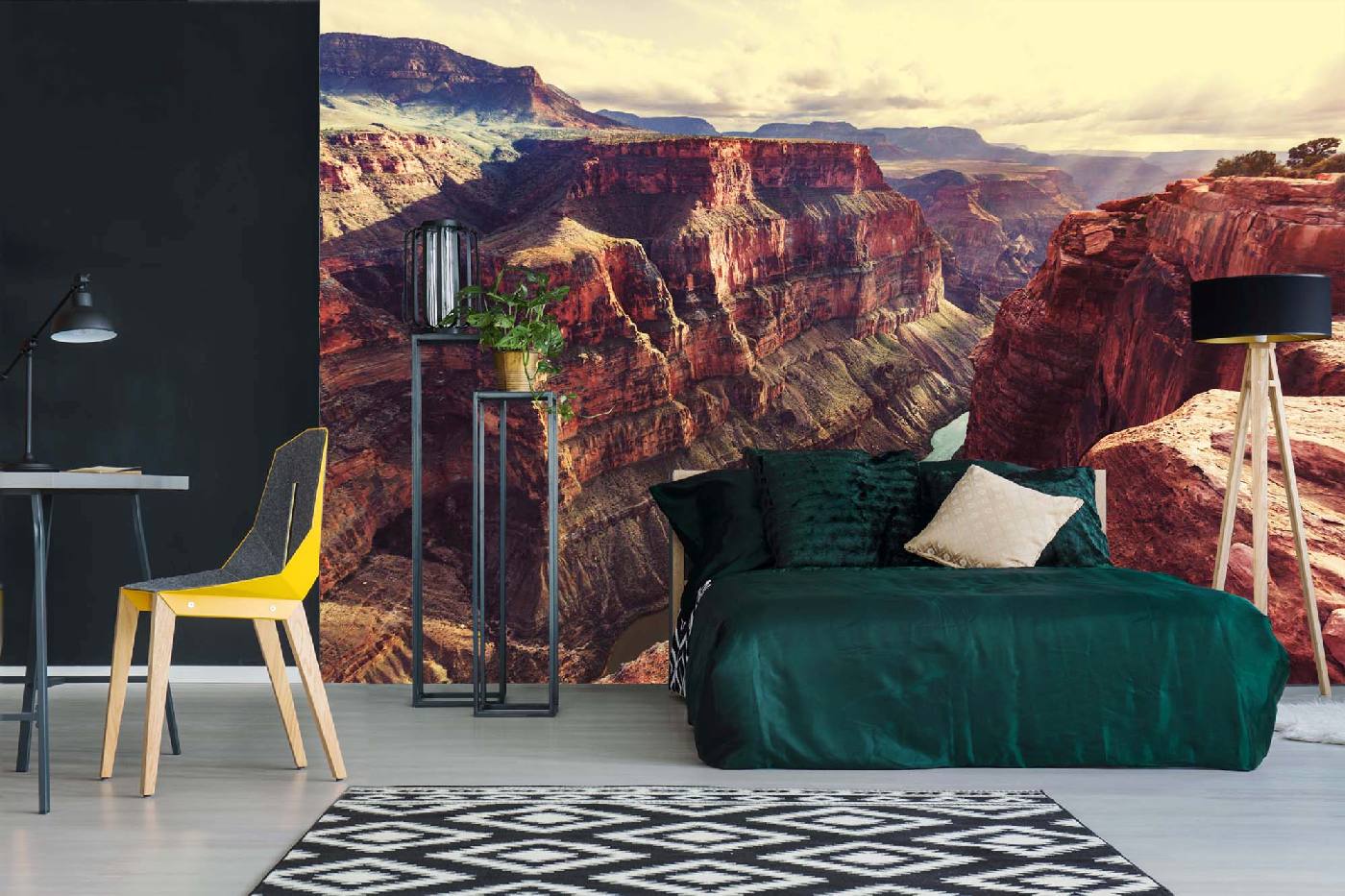 Samolepicí vliesová fototapeta Krajina Grand Canyonu 375 x 250 cm