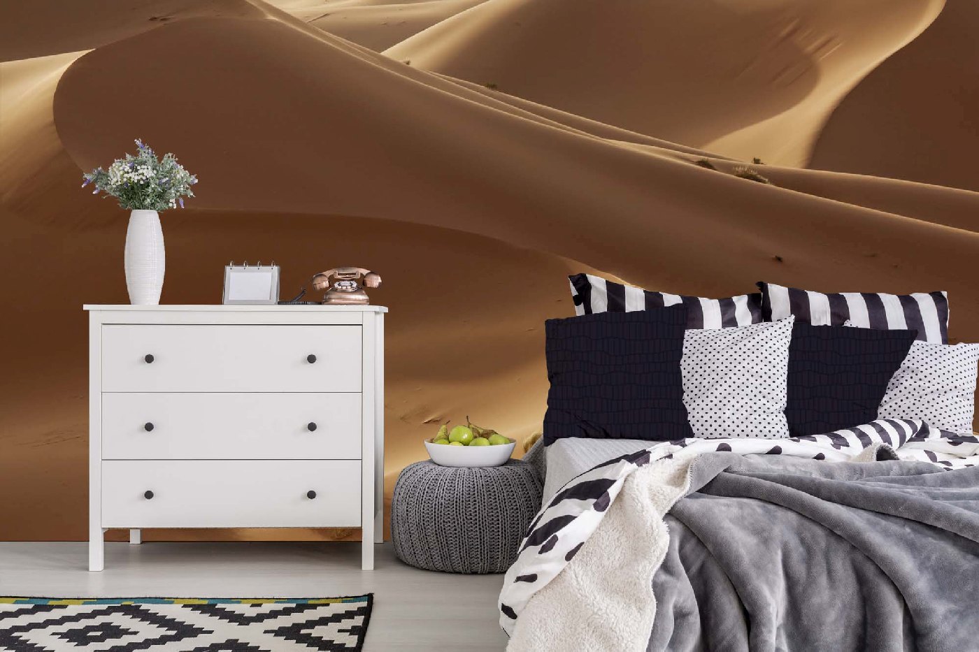 Samolepicí vliesová fototapeta Saharské duny 375 x 250 cm