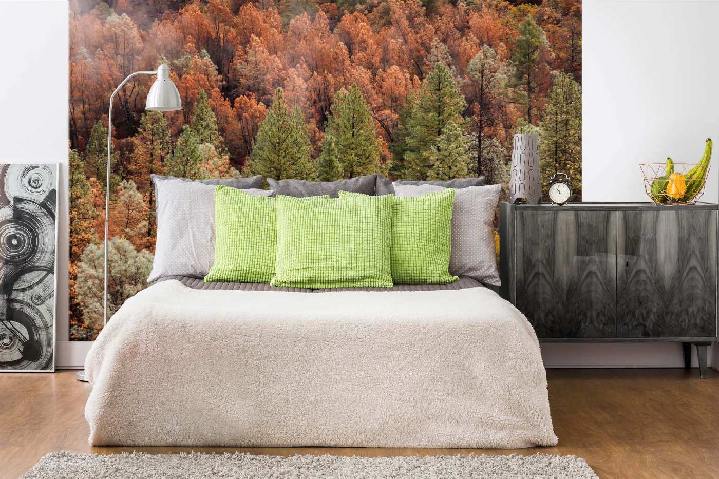 Samolepicí vliesová fototapeta Krásný podzimní les 375 x 250 cm