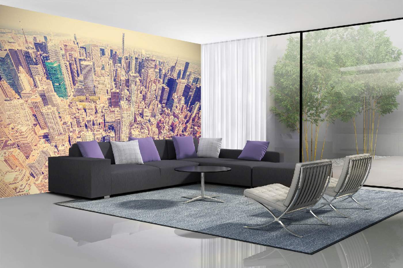 Samolepicí vliesová fototapeta Pohled na Manhattan 375 x 250 cm