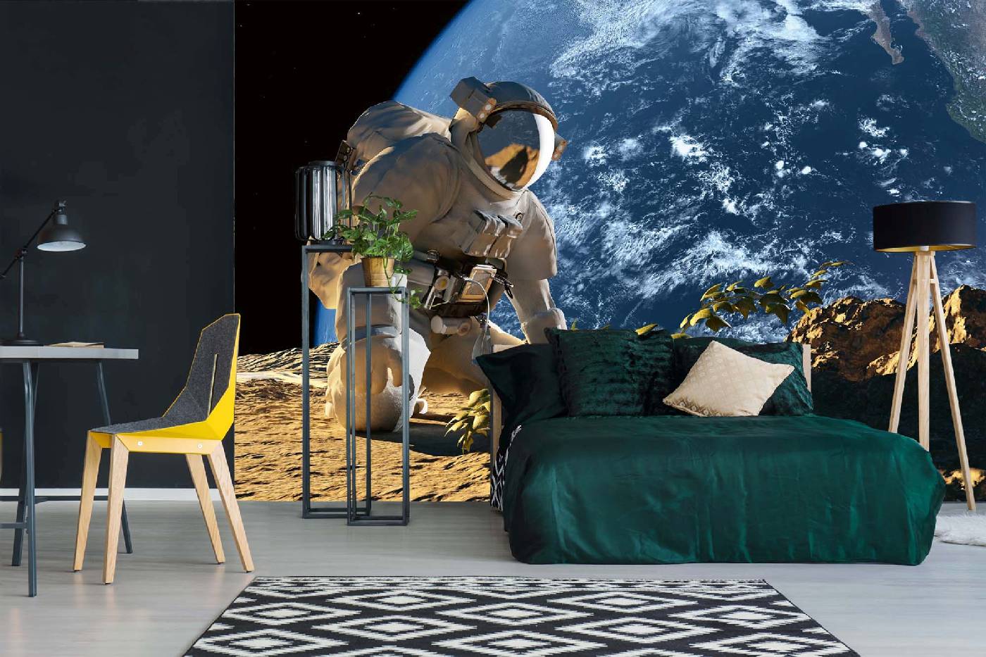 Samolepicí vliesová fototapeta Astronaut 375 x 250 cm