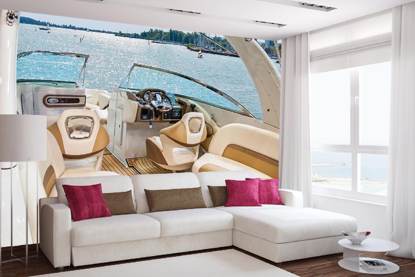Samolepicí vliesová fototapeta Interiér luxusní jachty 375 x 250 cm