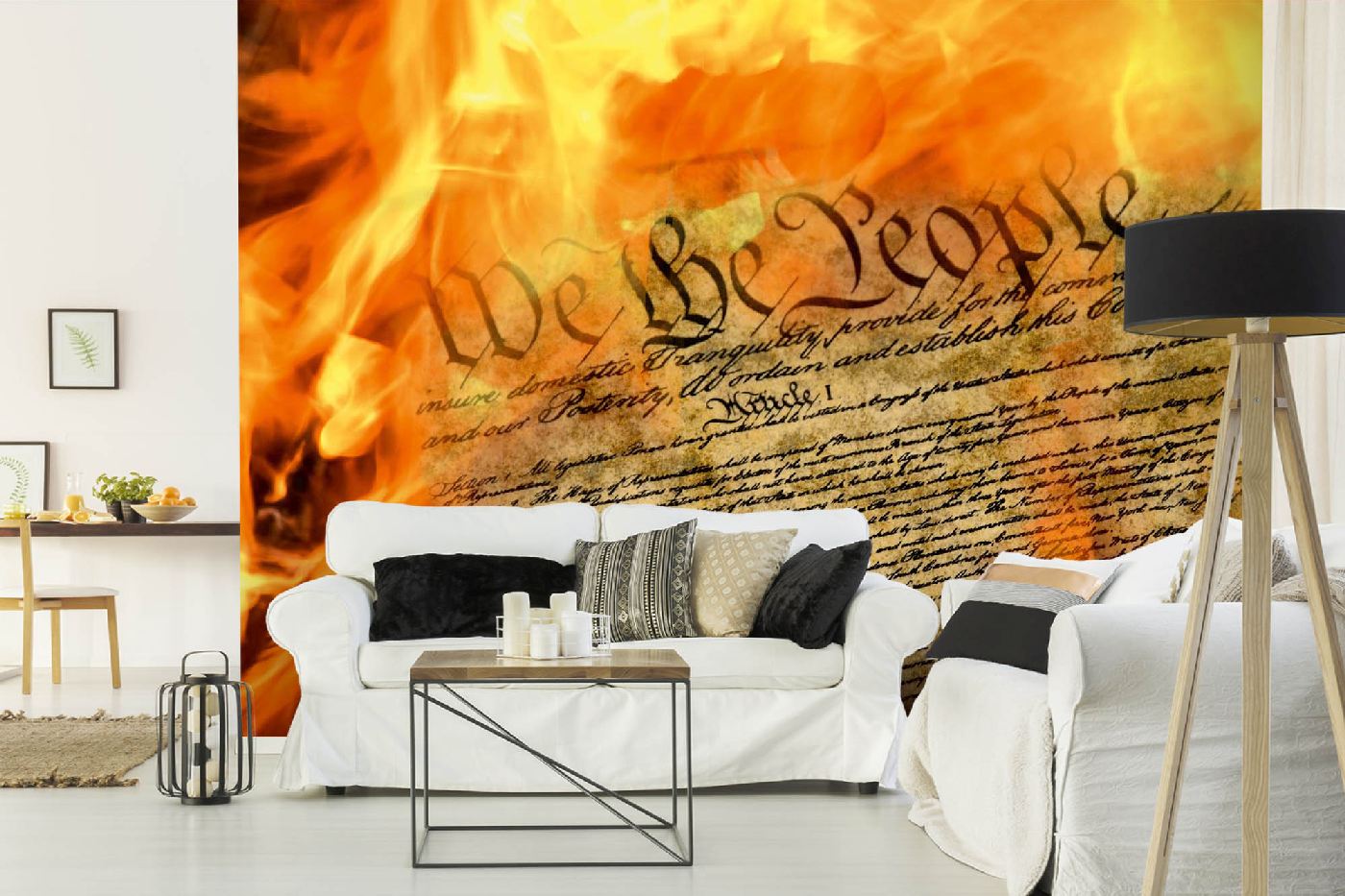 Samolepicí vliesová fototapeta USA ústava 375 x 250 cm