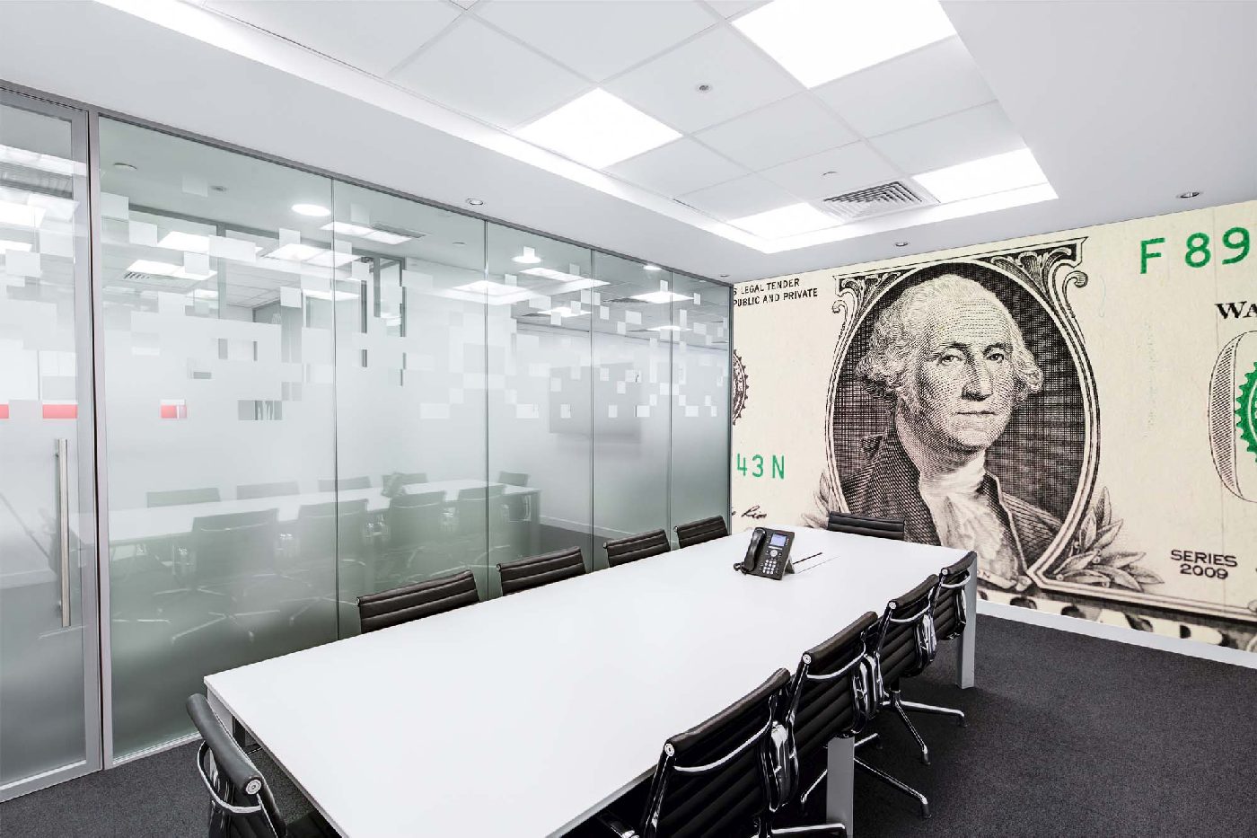 Samolepicí vliesová fototapeta George Washington na dolaru 375 x 250 cm
