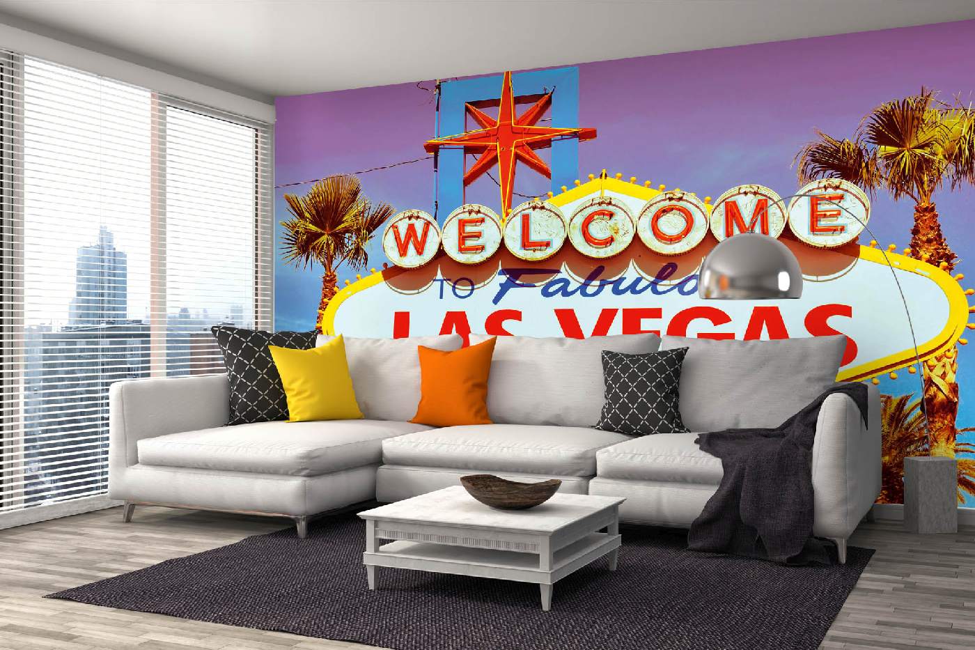 Samolepicí vliesová fototapeta Vítejte v Las Vegas 375 x 250 cm