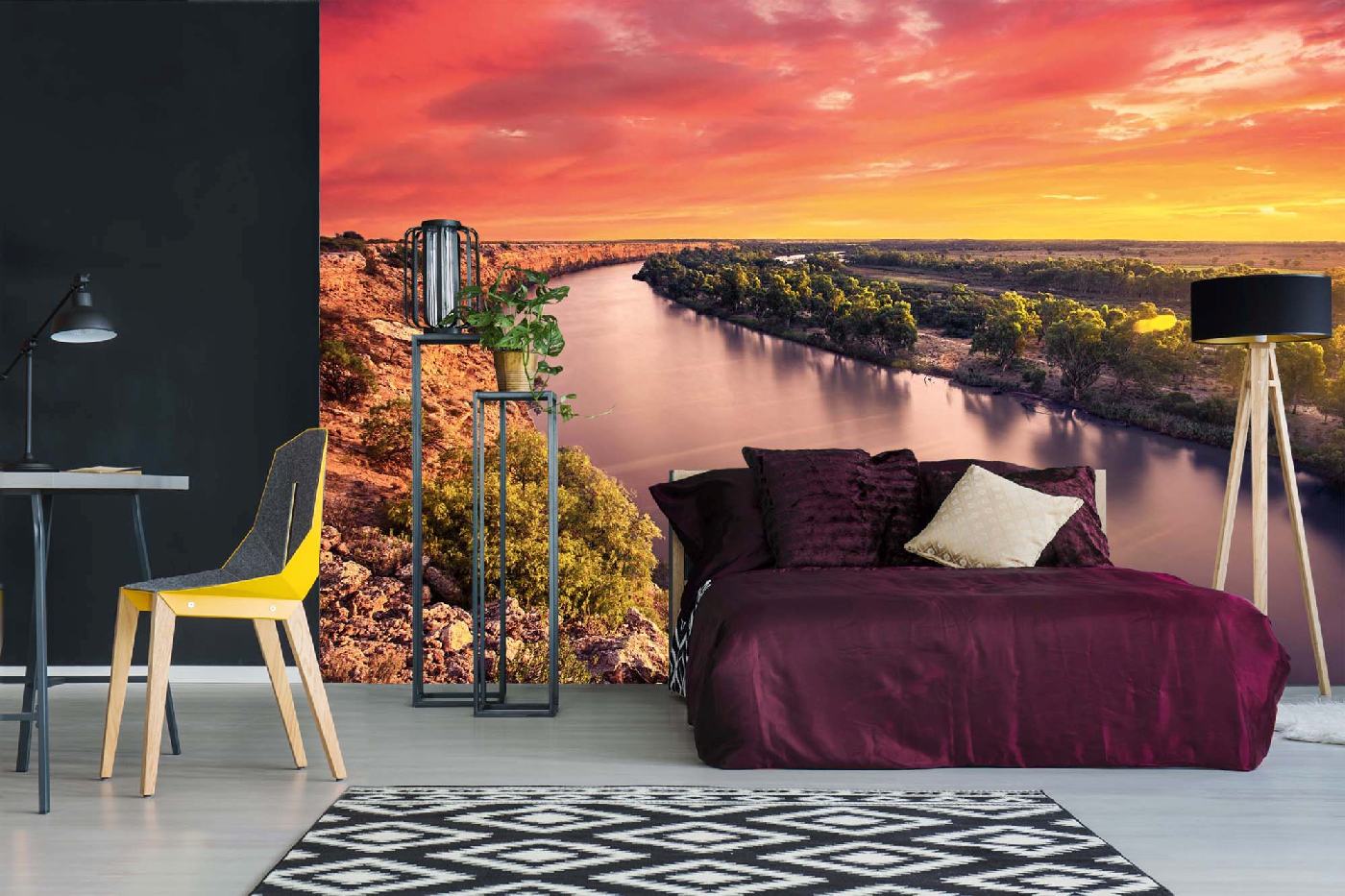 Samolepicí vliesová fototapeta Řeka Murray, Austrálie 375 x 250 cm