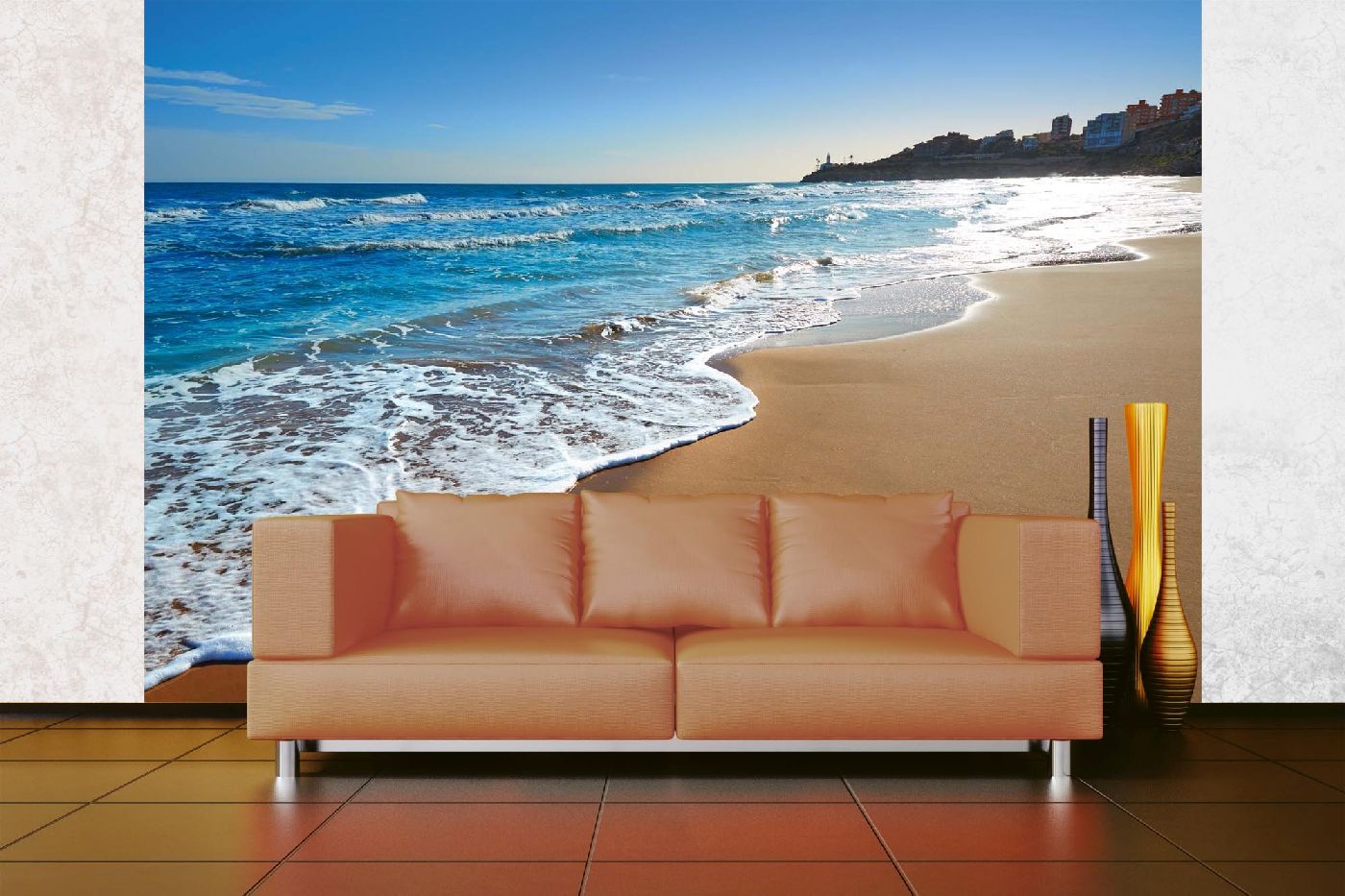 Samolepicí vliesová fototapeta Curella Beach 375 x 250 cm