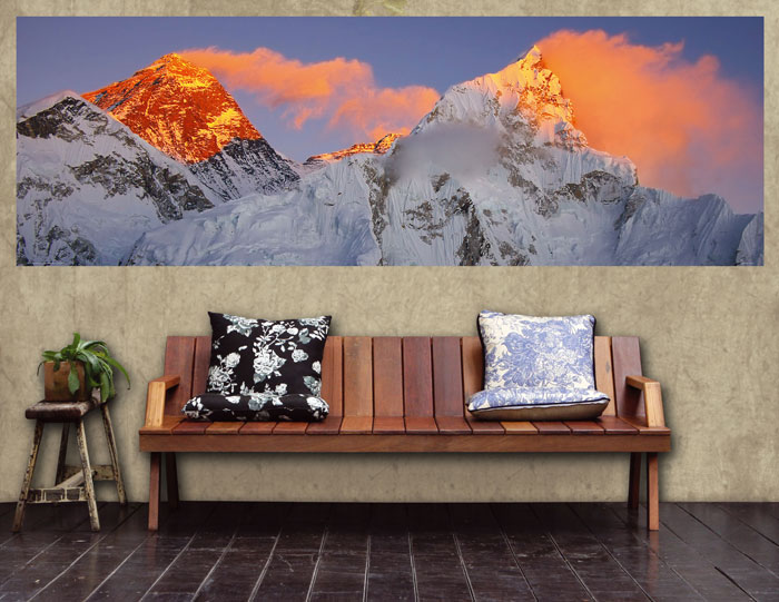 M-115 Vliesové fototapety na zeď Mont Everest - 330 x 110 cm