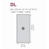 DL-012 Samolepicí fototapeta na dveře Černobílé vlčí máky 95 x 210 cm