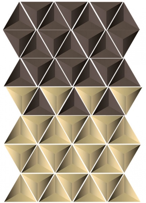 ST1 023 Samolepicí dekorace na zeď - Trojúhelníky 50 x 70 cm