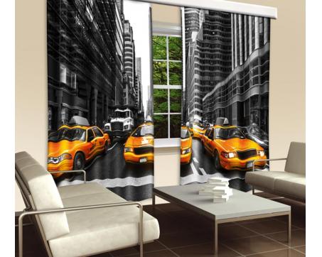 Hotové závěsy DIMEX - fotozávěsy Žluté taxi 280 x 245 cm