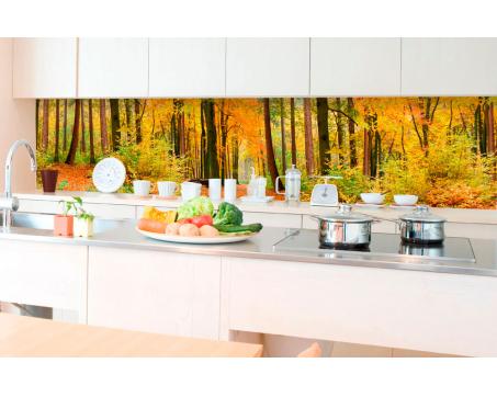 Fototapeta do kuchyně - Podzimní les 350 x 60 cm