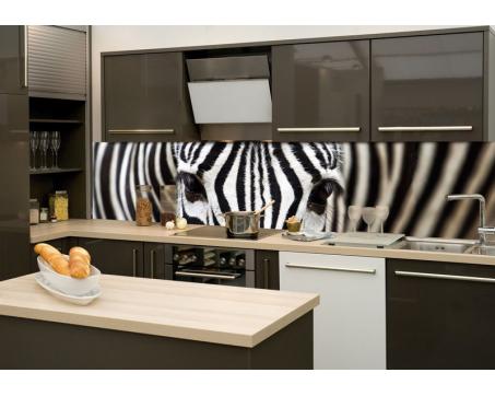 KI-260-016 Fototapeta do kuchyně - Zebra 260 x 60 cm