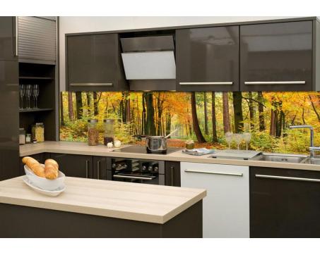 Fototapeta do kuchyně - Podzimní les 260 x 60 cm