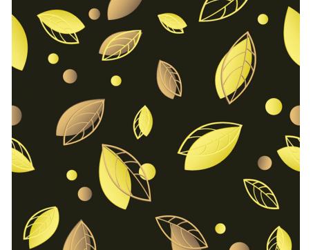 Luxusní vliesová tapeta Černožluté padající listí
