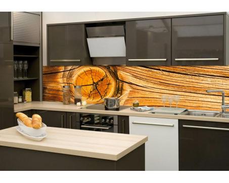 Fototapeta do kuchyně - Suk ve dřevě 260 x 60 cm
