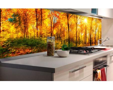Fototapeta do kuchyně - Slunečný les 180 x 60 cm