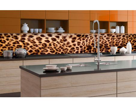 Fototapeta do kuchyně - Leopardí kůže 350 x 60 cm