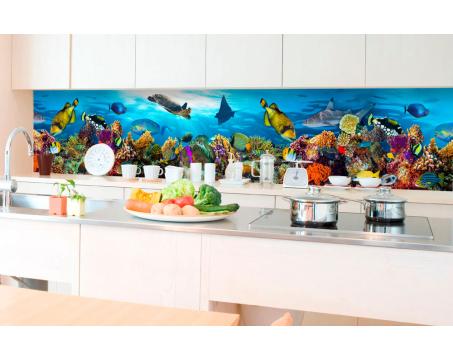 Fototapeta do kuchyně - Ryby v oceánu 350 x 60 cm