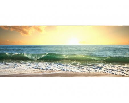 Panoramatická vliesová fototapeta Moře při západu slunce 375 x 150 cm