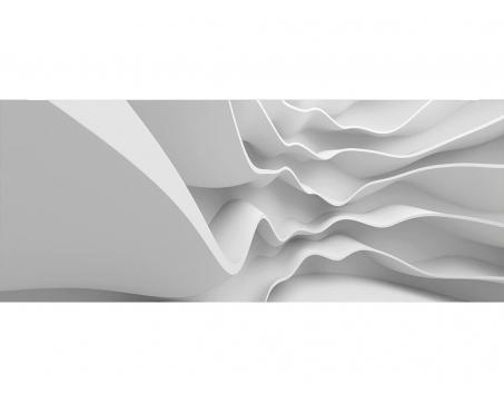 Panoramatická vliesová fototapeta 3D futuristická vlna 375 x 150 cm