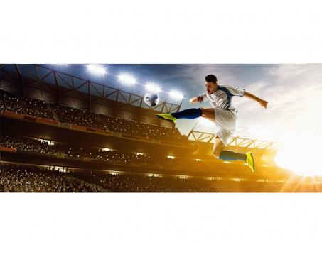 Panoramatická vliesová fototapeta Fotbalový hráč 375 x 150 cm