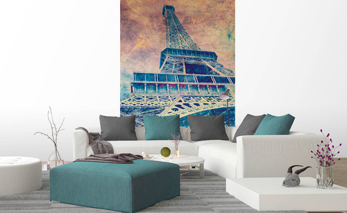 Vliesová fototapeta Abstrakt Eiffelova věž I. 150 x 250 cm