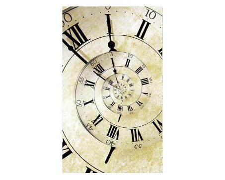 Vliesová fototapeta Spirálové hodiny 150 x 250 cm