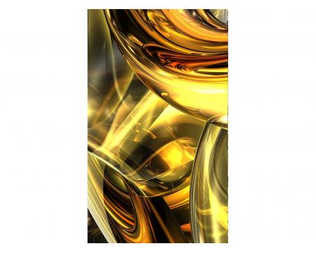Vliesová fototapeta Zlatý abstrakt 150 x 250 cm