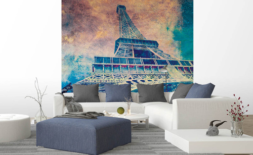Vliesová fototapeta Abstrakt Eiffelova věž I. 225 x 250 cm