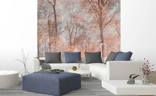 Vliesová fototapeta Abstrakt barevný les 225 x 250 cm