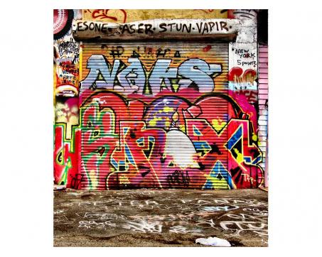 Vliesová fototapeta Ulice s graffiti 225 x 250 cm
