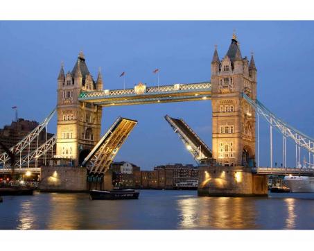 Vliesová fototapeta Tower Bridge v noci 375 x 250 cm