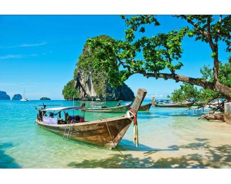 Samolepicí vliesová fototapeta Thajská loď 375 x 250 cm