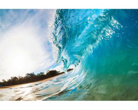 Samolepicí vliesová fototapeta Vlny oceánu 375 x 250 cm