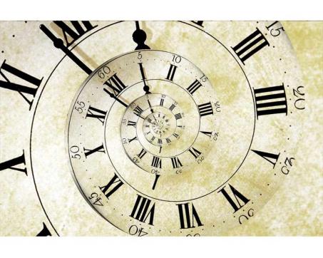 Vliesová fototapeta Spirálové hodiny 375 x 250 cm