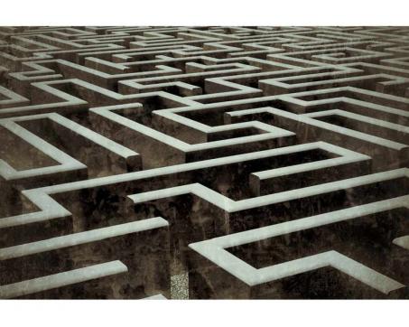 Samolepicí vliesová fototapeta 3D labyrint 375 x 250 cm