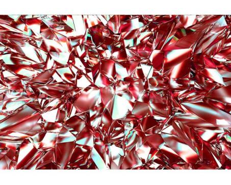 Samolepicí vliesová fototapeta Červený krystal 375 x 250 cm
