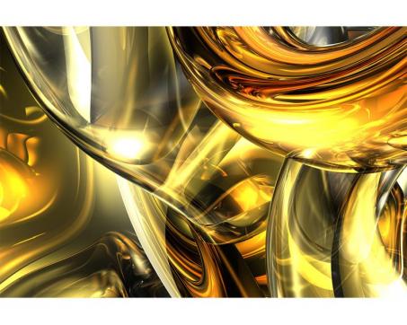 Vliesová fototapeta Zlatý abstrakt 375 x 250 cm