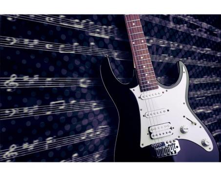 Samolepicí vliesová fototapeta Elektrická kytara 375 x 250 cm