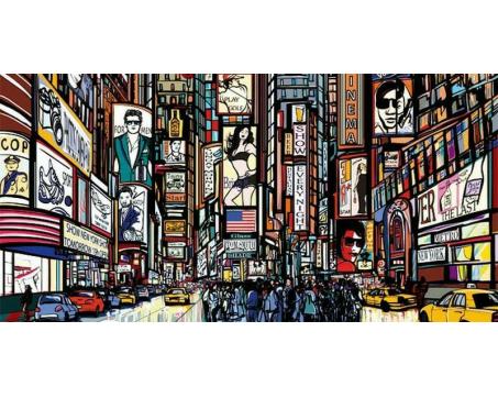 Obraz na skle - Times Square 60x 30 cm